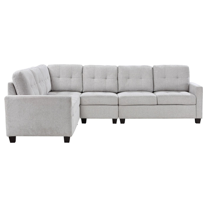 Georgina 4-piece Upholstered Modular Sectional Sofa Beige - All Brands Furniture (NJ)