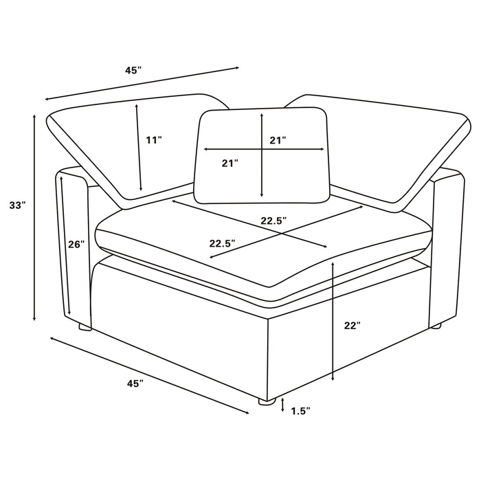 Raleigh Modular Sectional Sofa - All Brands Furniture (NJ)
