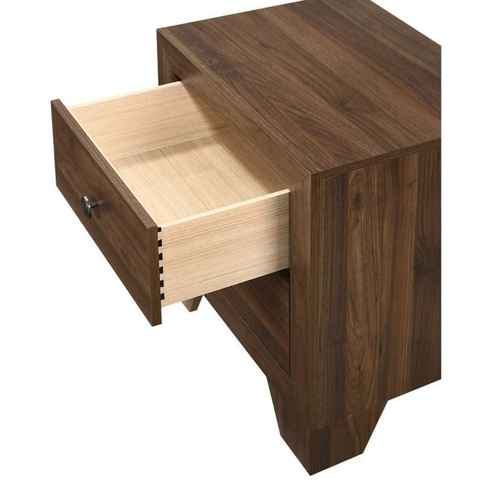 Crown Mark Millie Nightstand in Brown Cherry - All Brands Furniture (NJ)