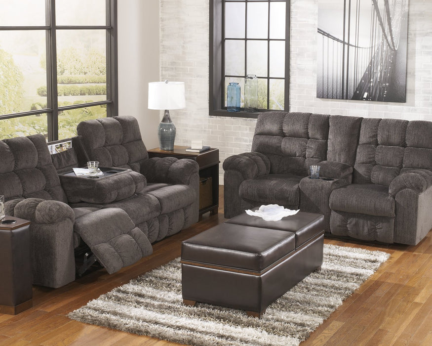 Acieona Reclining Sofa with Drop Down Table - All Brands Furniture (NJ)