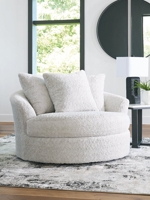 Cuddle Plush Oversized Swivel Accent Chair - All Brands Furniture (NJ)