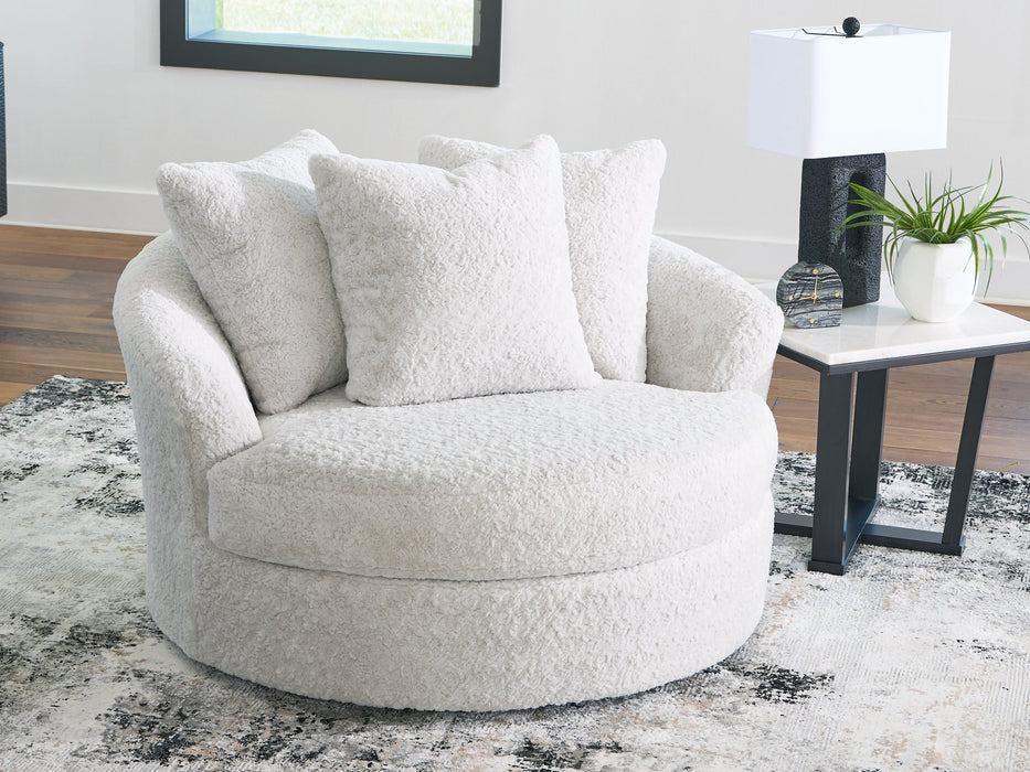 Cuddle Plush Oversized Swivel Accent Chair - All Brands Furniture (NJ)