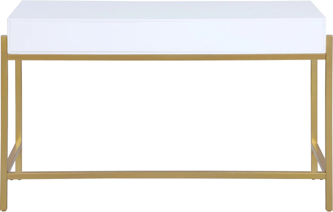 Abigail White / Gold Desk/Console