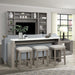 Parker House Pure Modern Everywhere Console with 3 Stools in Moon Stone-4