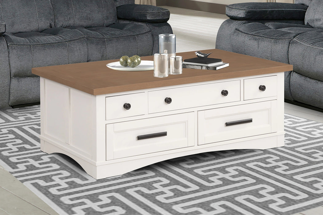 Parker House Americana Modern - Cotton Lift Top Cocktail Table with 2 End Tables