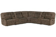 Parker Living Cooper - Shadow Brown 7 Piece Modular Manual Reclining Sectional