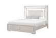 Clara Beige Bed with LED