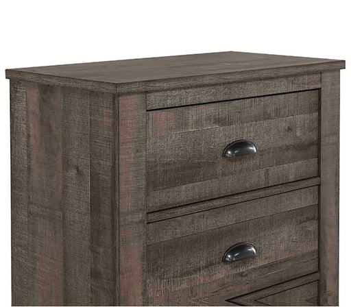 Crown Mark Furniture Coralee 5 Drawer Chest in Gray - All Brands Furniture (NJ)