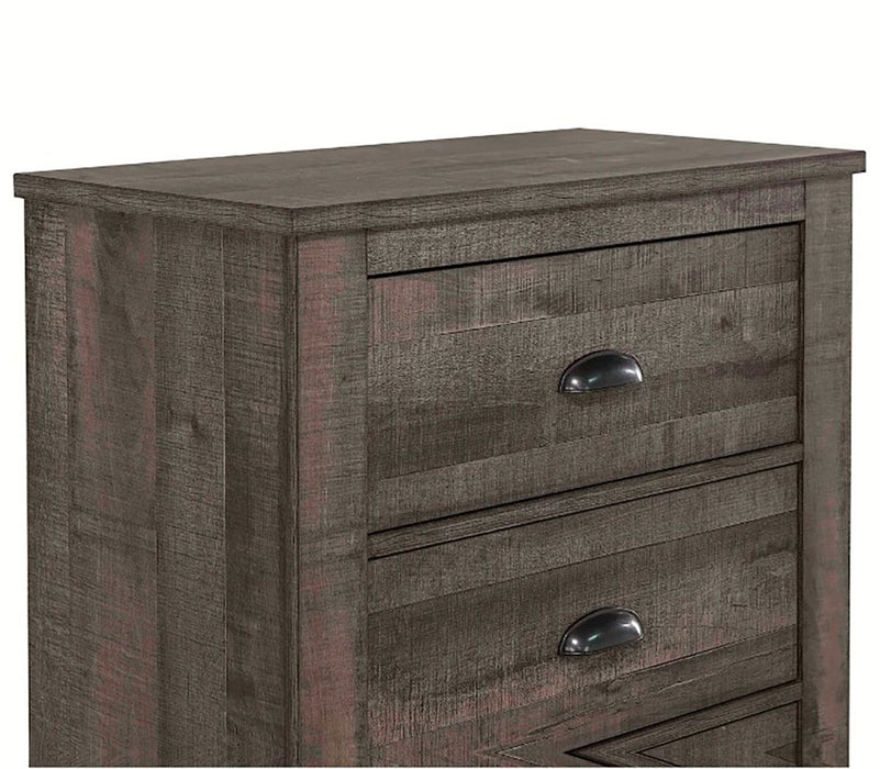 Crown Mark Furniture Coralee 5 Drawer Chest in Gray - All Brands Furniture (NJ)