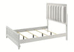 Crown Mark Furniture Cressida Queen Upholstered Panel Bed in White B7300-Q - All Brands Furniture (NJ)