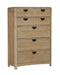 Parker House Escape - Bedroom King Poster Bed 2 Nightstands Dresser with Mirror and Chest