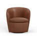 Parker Living Barolo 100% Italian Leather Swivel Club Chair