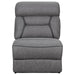 Higgins Upholstered Armless Chair Grey - All Brands Furniture (NJ)