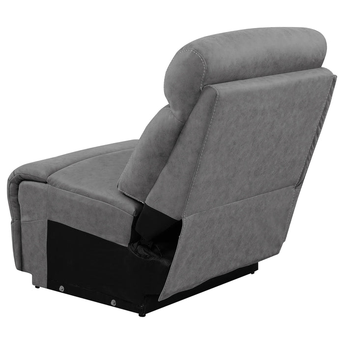 Higgins Upholstered Armless Chair Grey - All Brands Furniture (NJ)