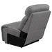 Higgins Upholstered Armless Chair Grey - All Brands Furniture (NJ)