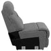 Higgins Upholstered Armless Chair Grey - All Brands Furniture (NJ)