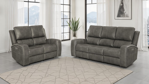 Brickston Triple Power Reclining Sofa Set - All Brands Furniture (NJ)