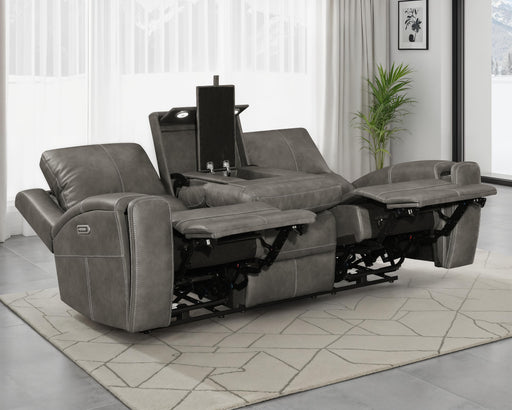 Brickston Triple Power Reclining Sofa - All Brands Furniture (NJ)