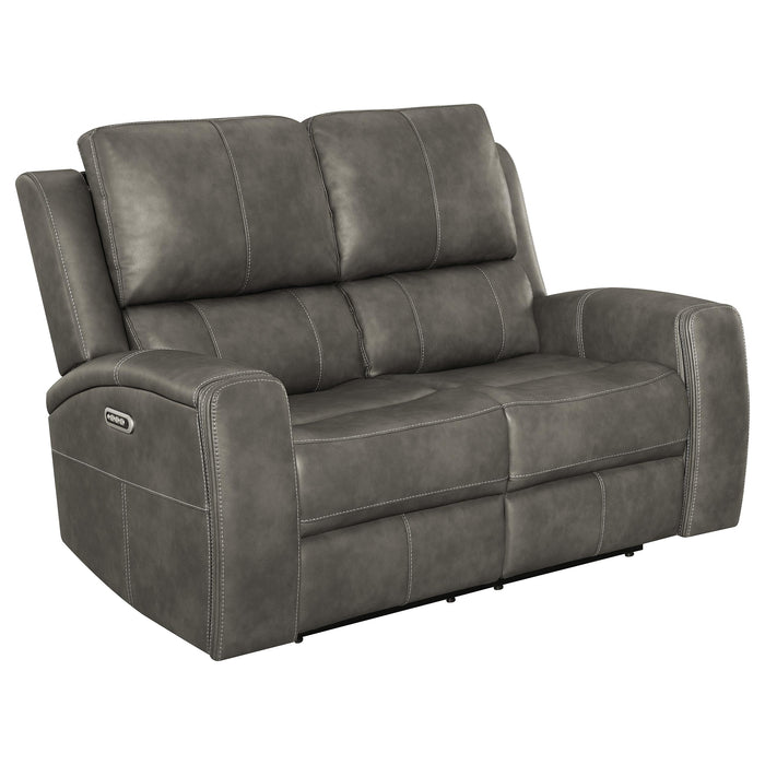 Brickston Triple Power Reclining Loveseat - All Brands Furniture (NJ)