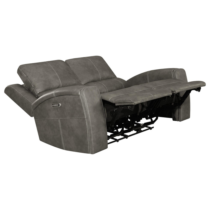 Brickston Triple Power Reclining Loveseat - All Brands Furniture (NJ)