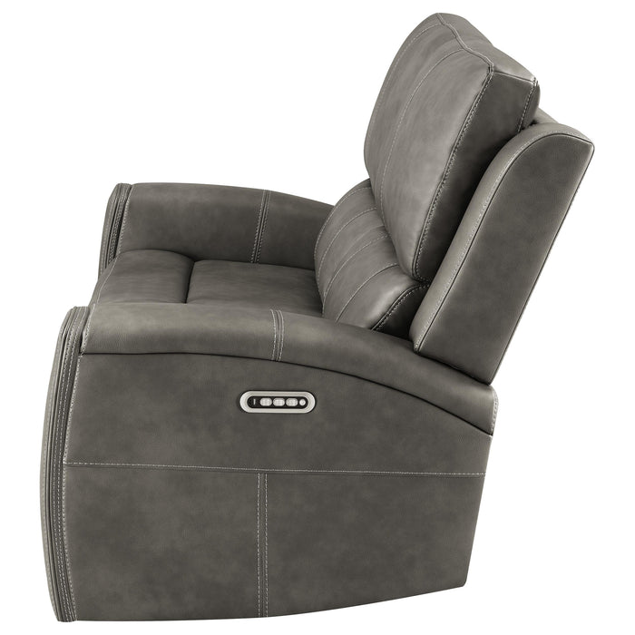 Brickston Triple Power Reclining Loveseat - All Brands Furniture (NJ)