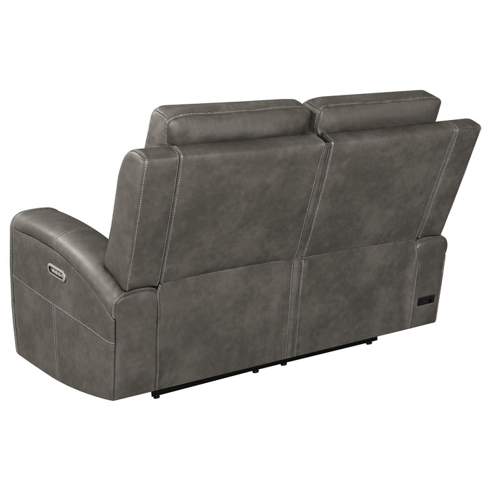 Brickston Triple Power Reclining Loveseat - All Brands Furniture (NJ)