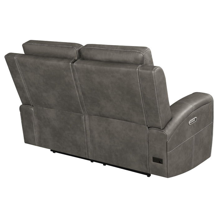 Brickston Triple Power Reclining Loveseat - All Brands Furniture (NJ)