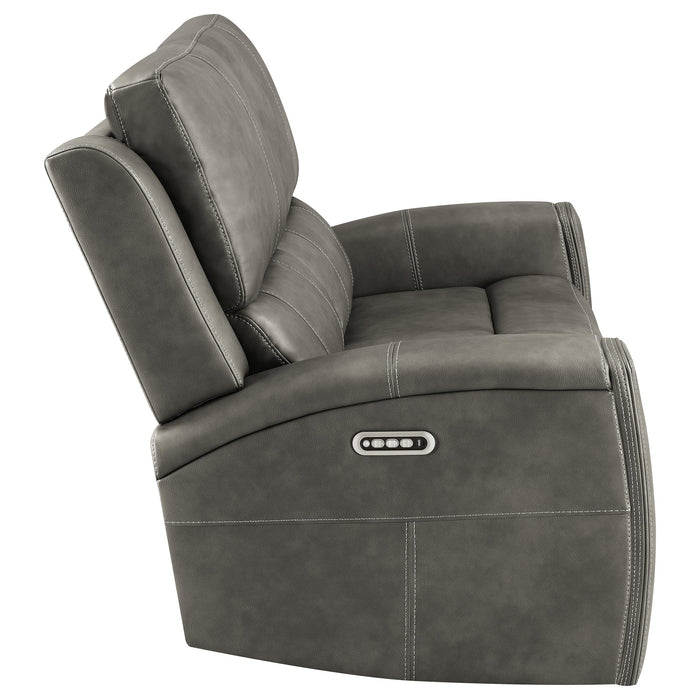Brickston Triple Power Reclining Loveseat - All Brands Furniture (NJ)