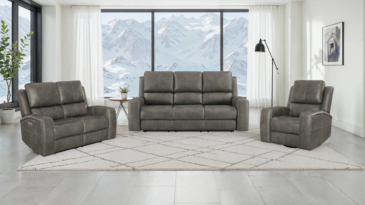 Brickston Triple Power Reclining Loveseat - All Brands Furniture (NJ)