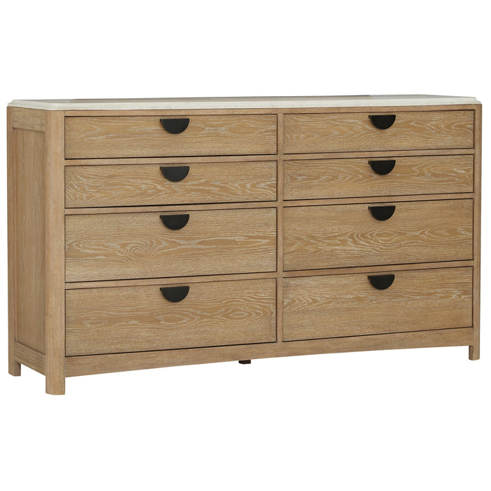 Parker House Escape - Bedroom Queen Panel Bed 2 Nightstands Dresser with Mirror and Chest