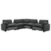 Collins Black & White Reclining Sectional - All Brands Furniture (NJ)