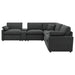Collins Black & White Reclining Sectional - All Brands Furniture (NJ)