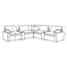 Collins Black & White Reclining Sectional - All Brands Furniture (NJ)
