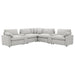 Collins Black & White Reclining Sectional - All Brands Furniture (NJ)