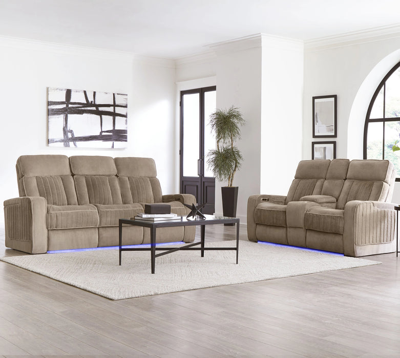 Parker Living Equinox Power Reclining Sofa and Loveseat