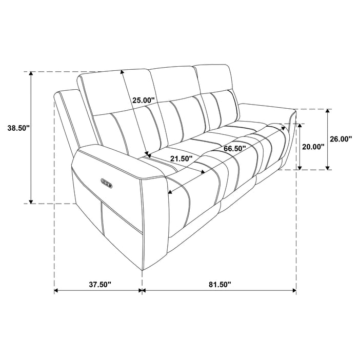 Kennett Power Reclining Sofa - All Brands Furniture (NJ)