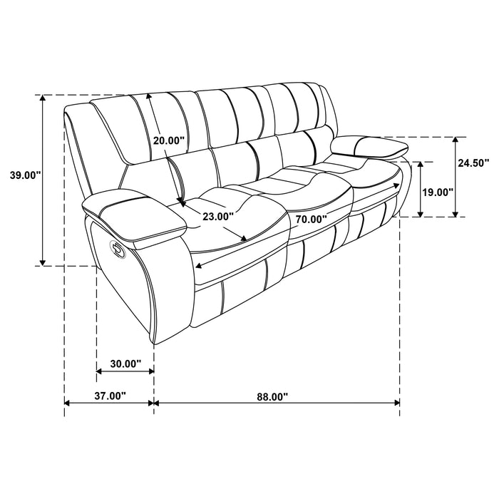 Camila Reclining Sofa - All Brands Furniture (NJ)