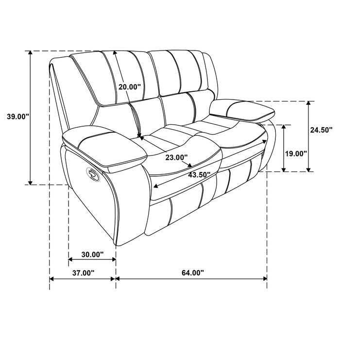 Camila Reclining Sofa Set - All Brands Furniture (NJ)