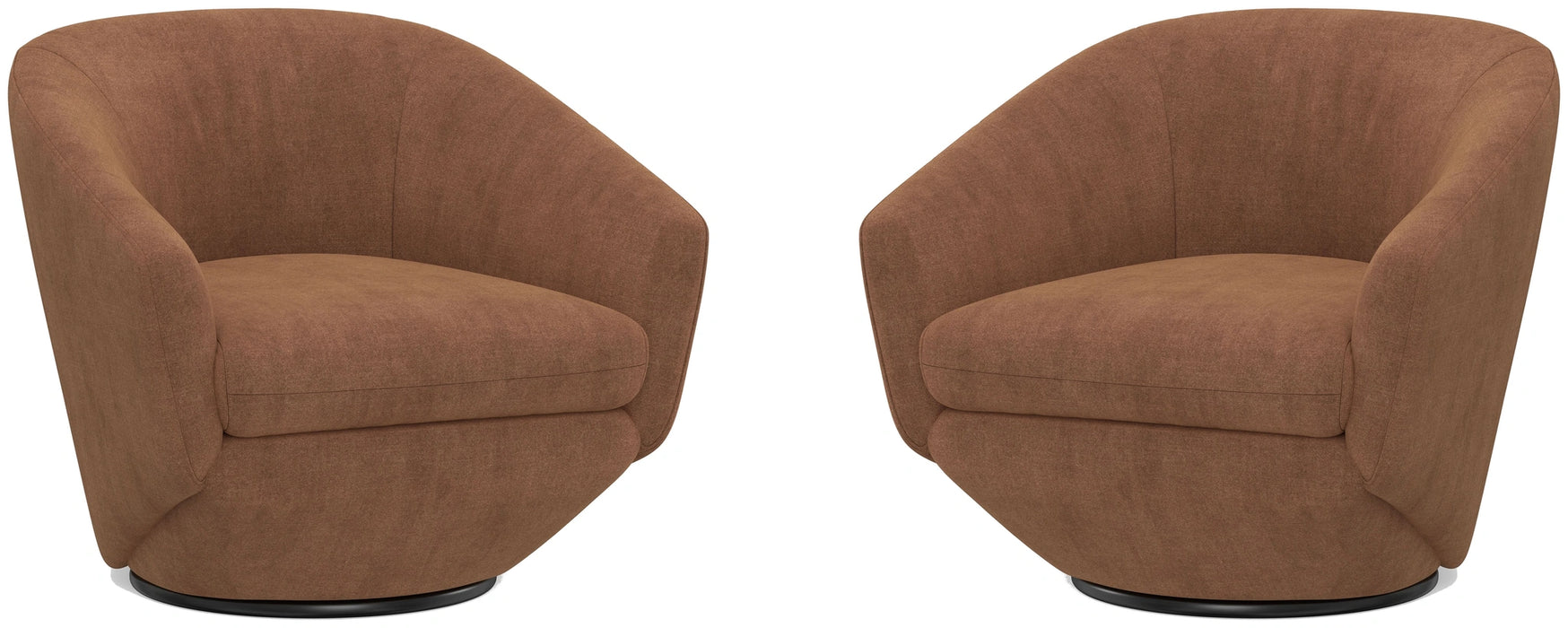 Parker Living The Twist - Elise Rust Swivel Chair Two Pack