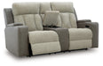 WhipLash Power Reclining Loveseat with Console - All Brands Furniture (NJ)