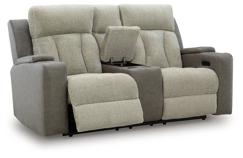 WhipLash Power Reclining Loveseat with Console - All Brands Furniture (NJ)