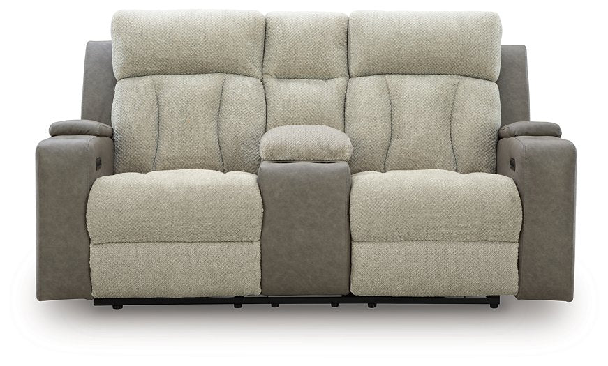 WhipLash Power Reclining Loveseat with Console - All Brands Furniture (NJ)