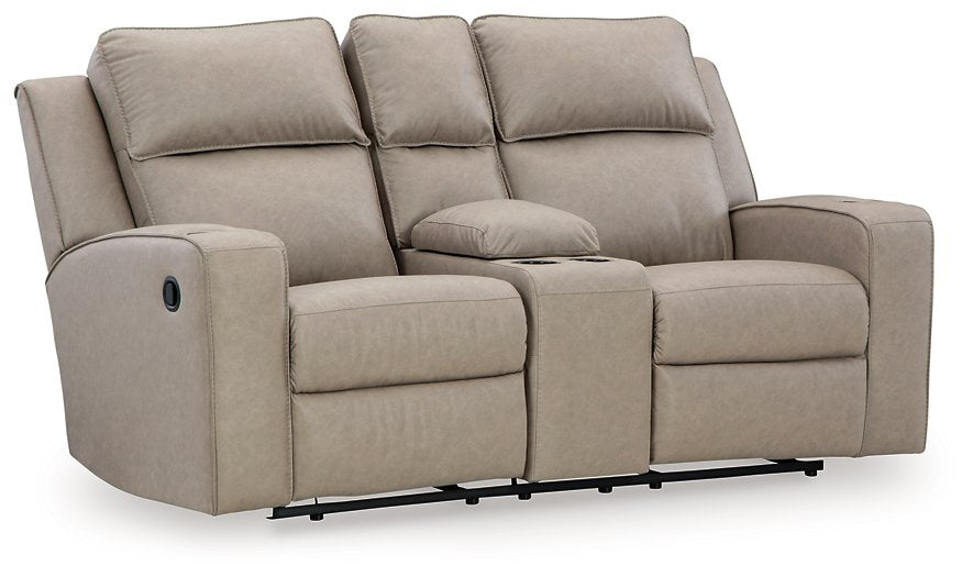 Lavenhorne Reclining Loveseat with Console - All Brands Furniture (NJ)
