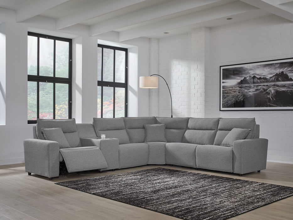 Modmax Reclining Sectional with Console - All Brands Furniture (NJ)