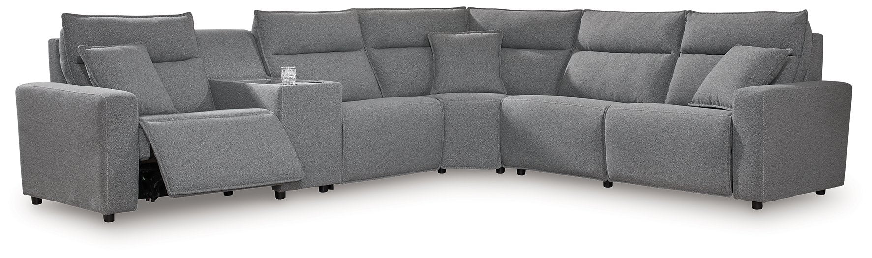 Modmax Reclining Sectional with Console - All Brands Furniture (NJ)
