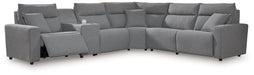 Modmax Reclining Sectional with Console - All Brands Furniture (NJ)