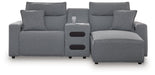 Modmax Power Reclining Sectional with Chaise - All Brands Furniture (NJ)