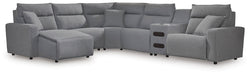 ModMax II Reclining Sectional with Chaise and Audio Console - All Brands Furniture (NJ)