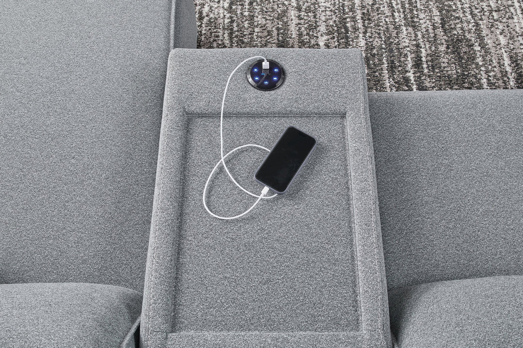 Modmax Power Reclining Sectional with Chaise - All Brands Furniture (NJ)