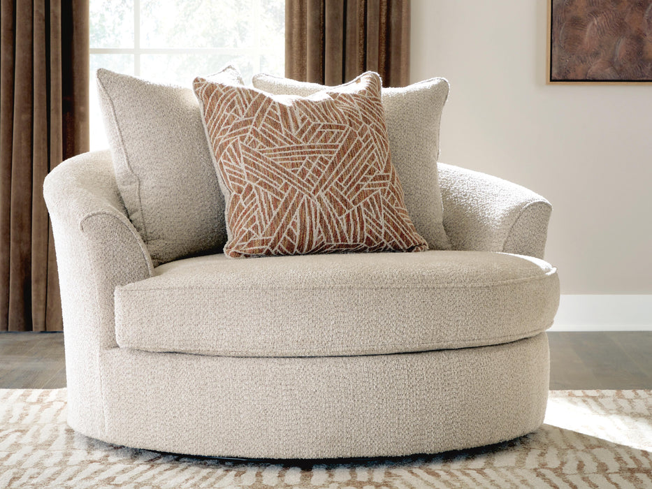 Steelwater Retreat Oversized Swivel Accent Chair - All Brands Furniture (NJ)